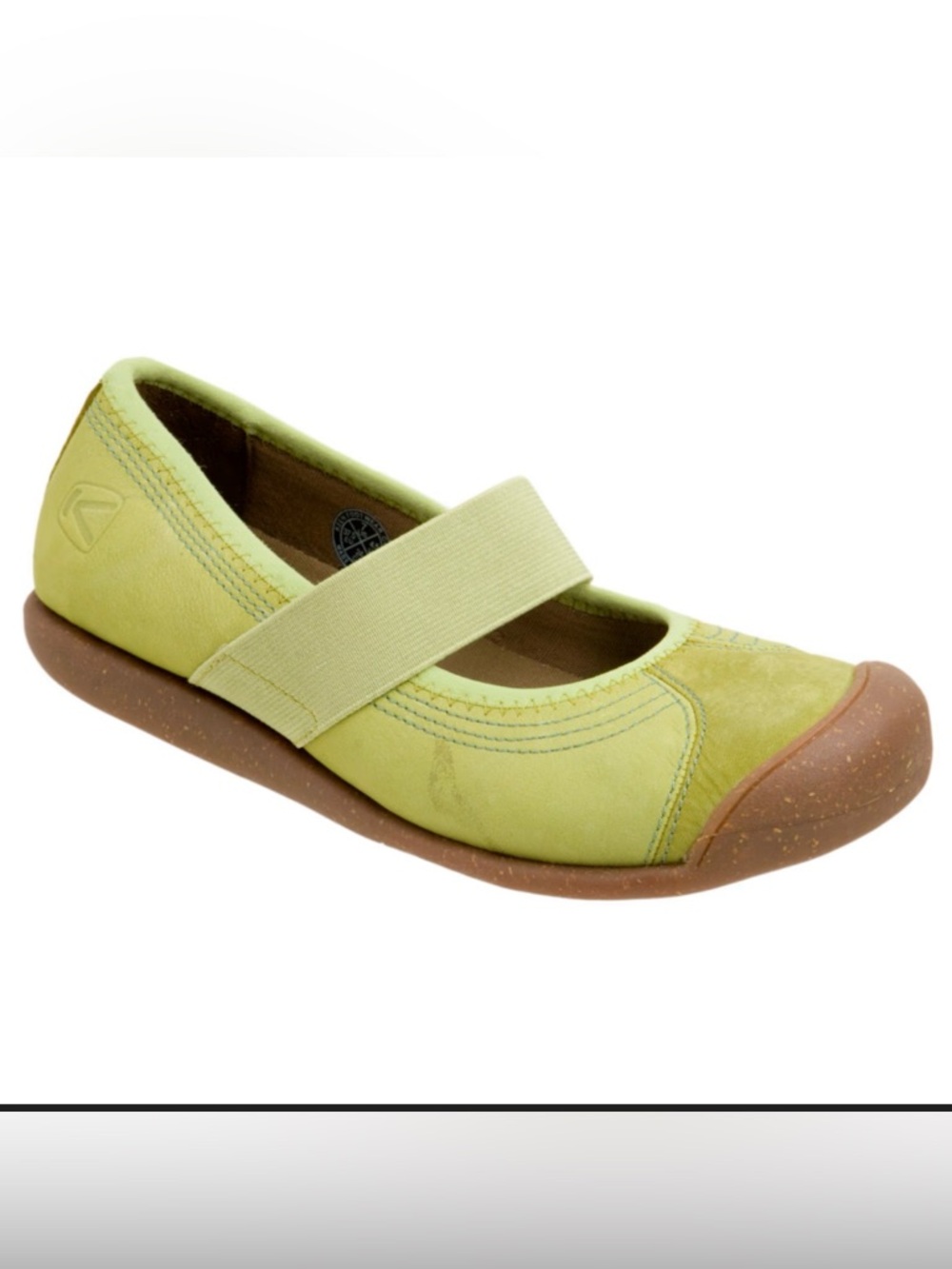 Keen Yellow Leather Mary Jane Flat